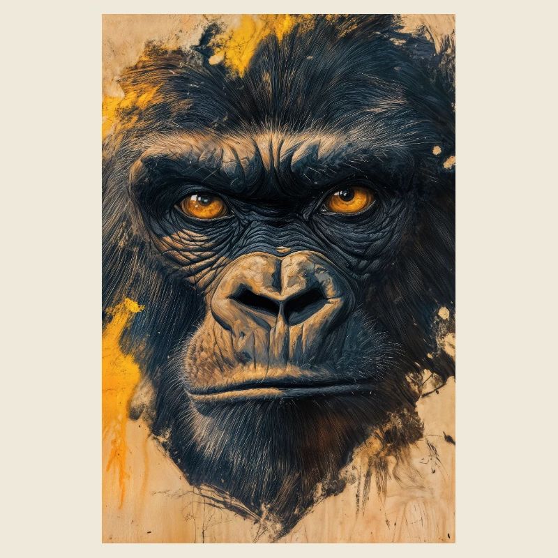 Illustration eines Gorillas