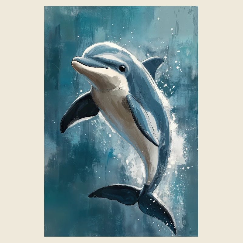 Illustration eines Delfins