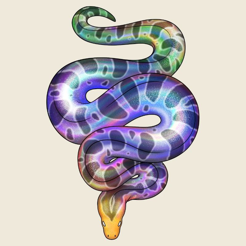 Rainbow Neon Snake