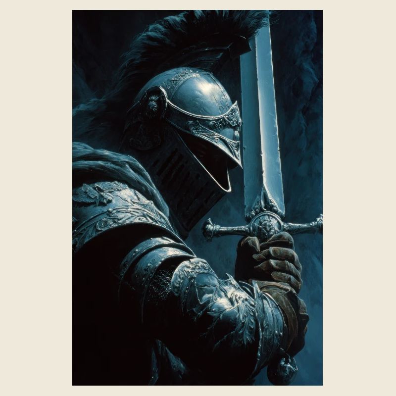 Chevalier Noir à l’épée d’argent