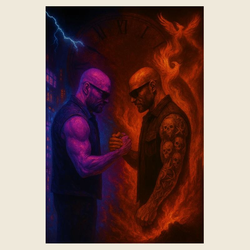 Feuer gegen Eis Duell der Elemente