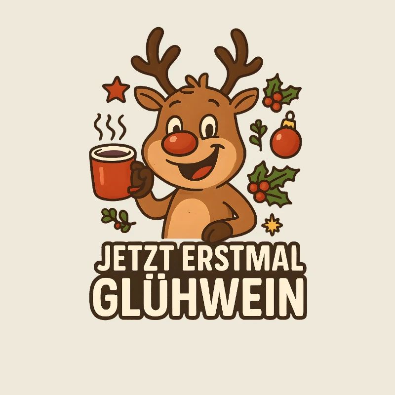 Renne au vin chaud de Noël