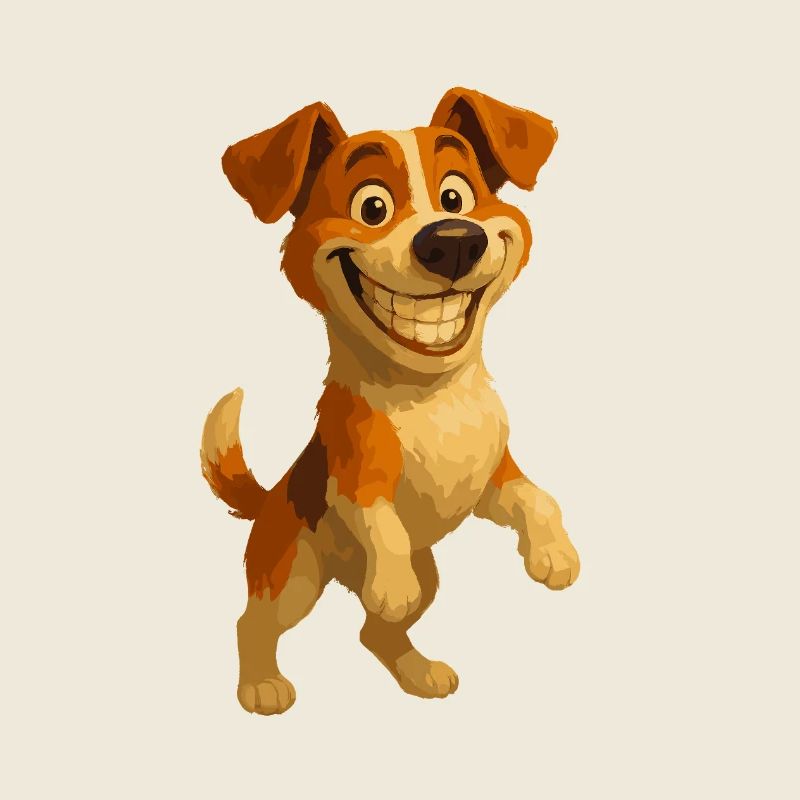 Jack Russell Terrier grinsend