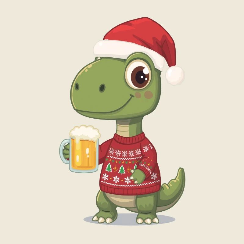 Dino Weihnachts-Festpullover