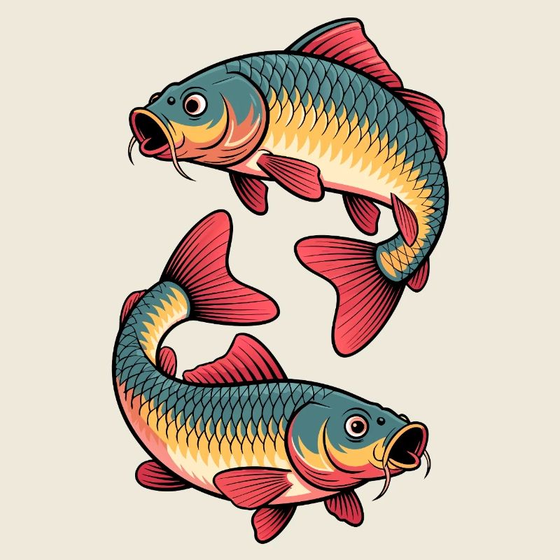 Carpe – Conception de la pêche sportive avec deux carpes