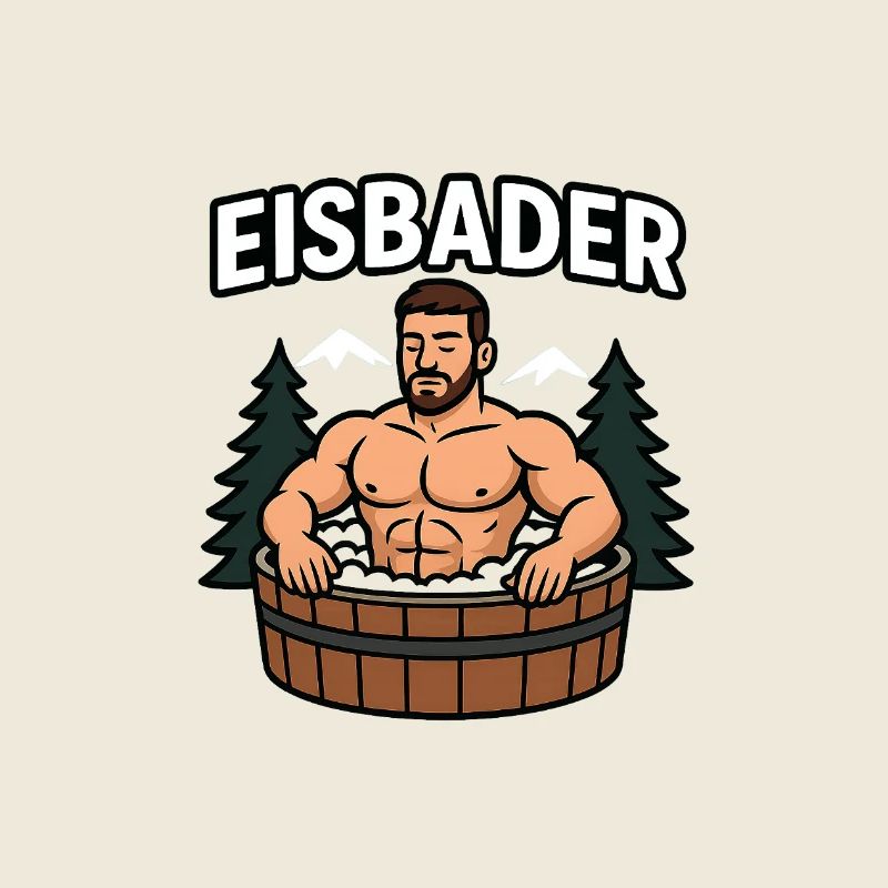 Eisbader im Waldbad