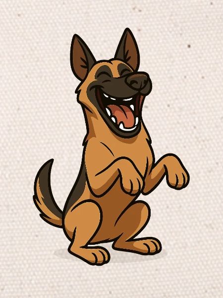 Laughing Malinois Dog