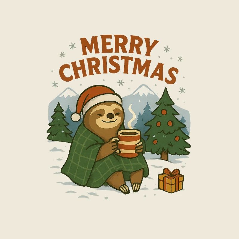 Weihnachtsfauli im Schnee