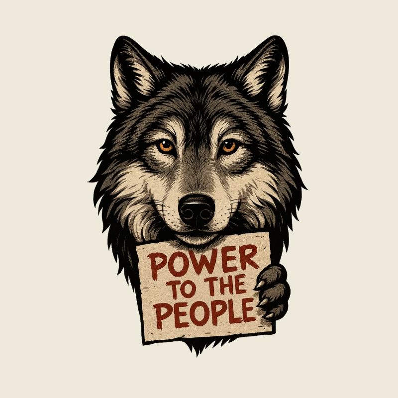 Symbole du loup : Pouvoir au peuple