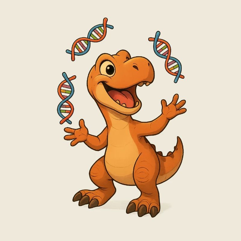 Dino Chercheur Joyeux