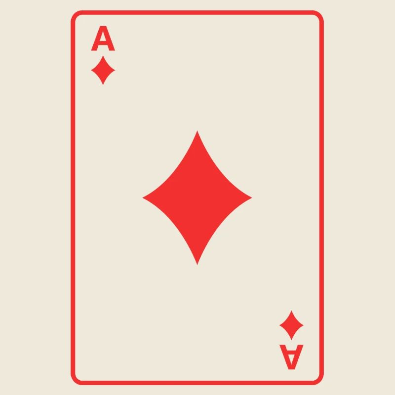 Rotes Karo-Ass