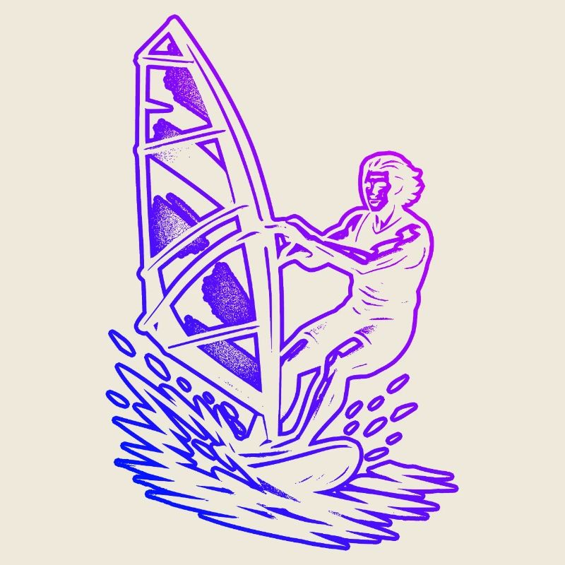 Graphismes de planche à voile pour la planche à voile