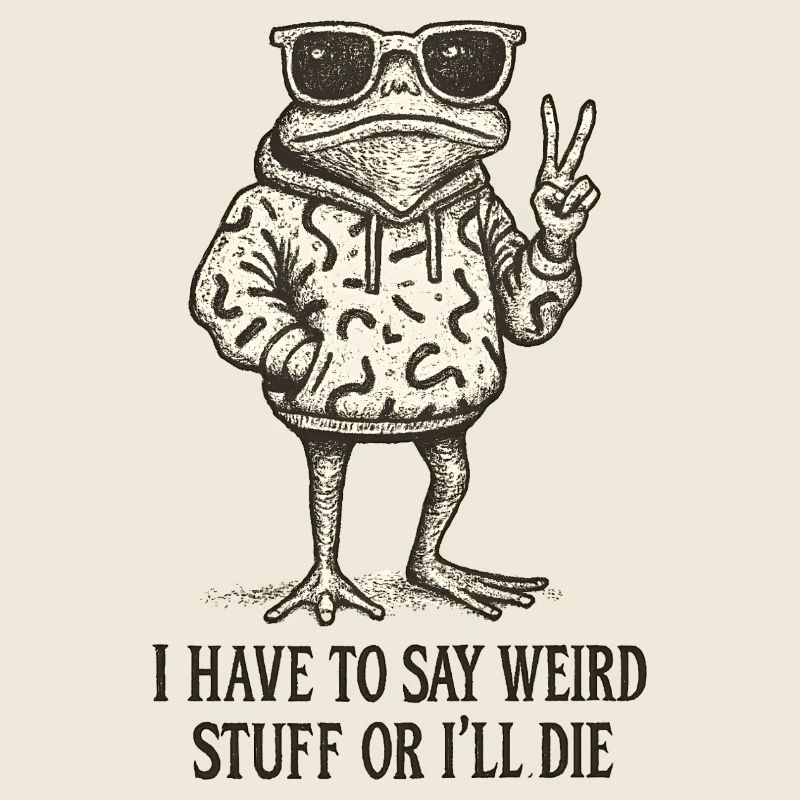 Frog Saying Meme Humor Funny Gift Idea