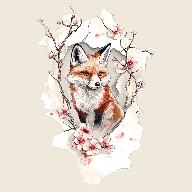 Fleurs de cerisier renard