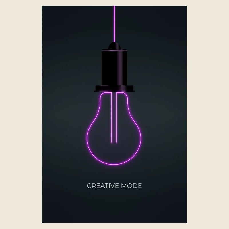 Affiche Créative de Mode Néon