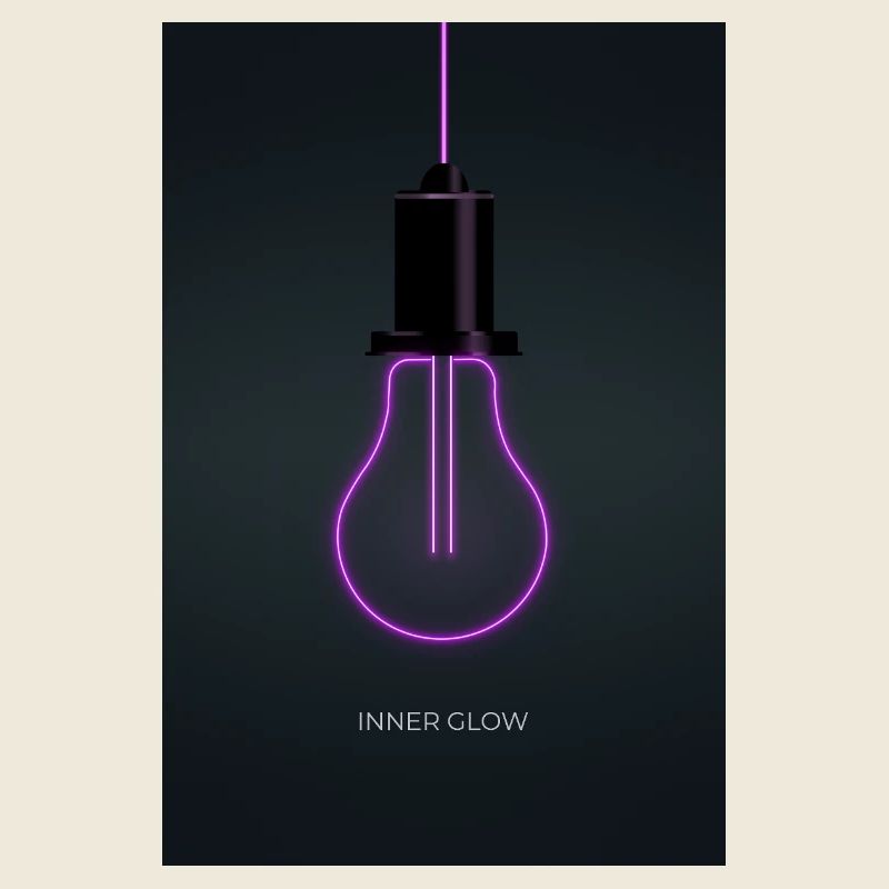 Affiche de l’ampoule néon Inner Glow