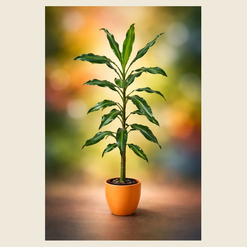 Green potted tree elegance