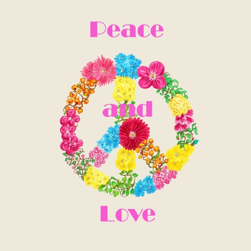 Blumen Peace Zeichen