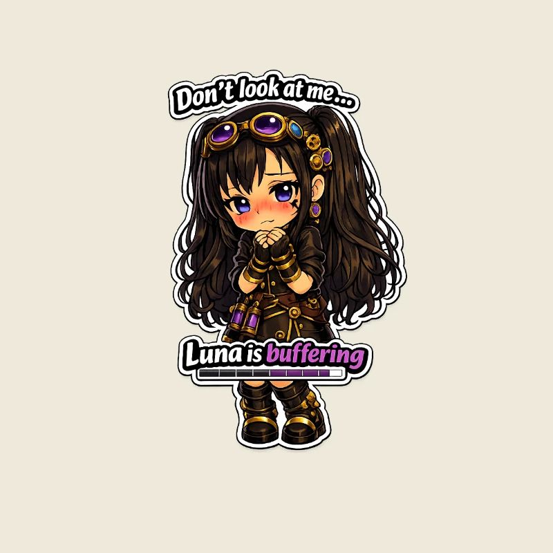 Luna Buffing Chibi Steampunk
