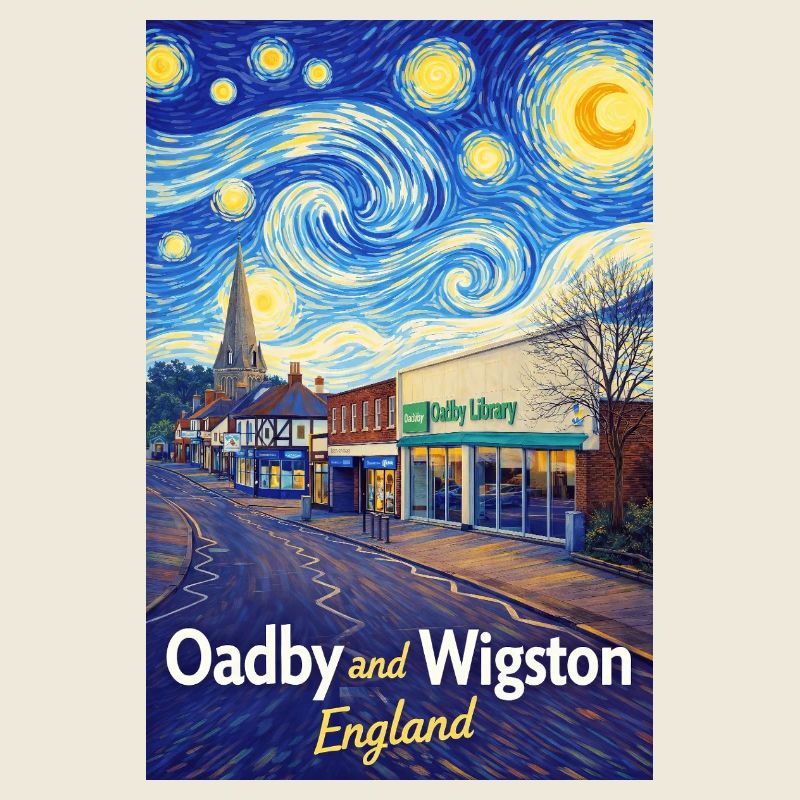 Oadby Wigston England Sternenstraßen