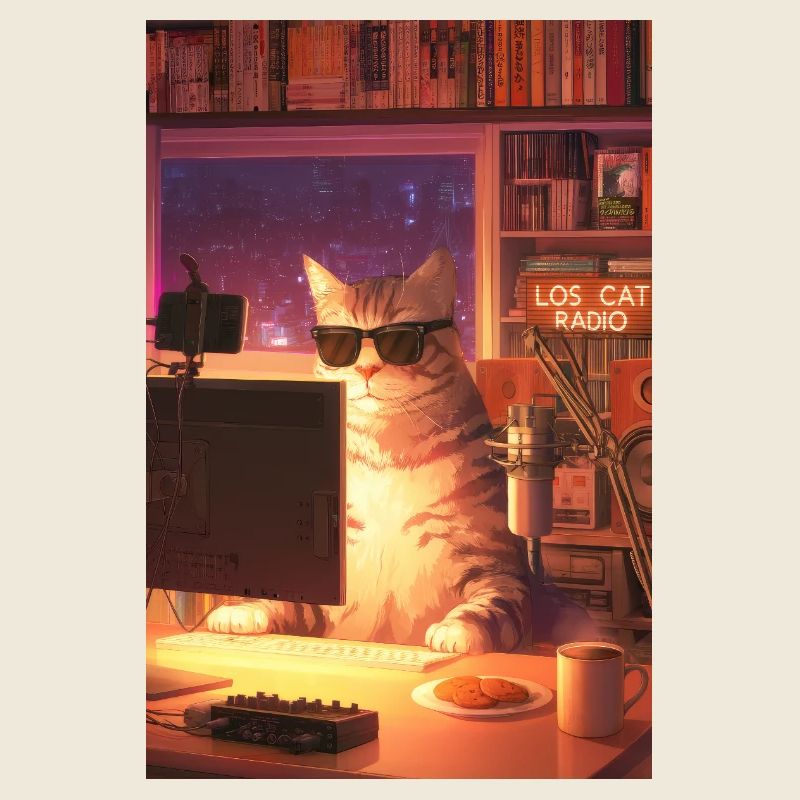 Cat Stream Neon Studio