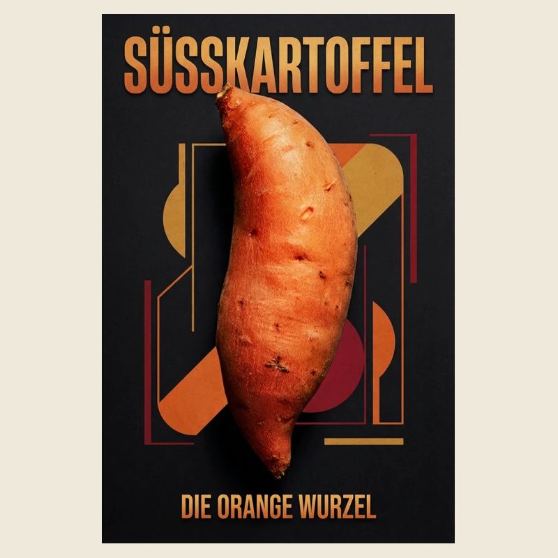 Sweet Potato Geometric Orange Root