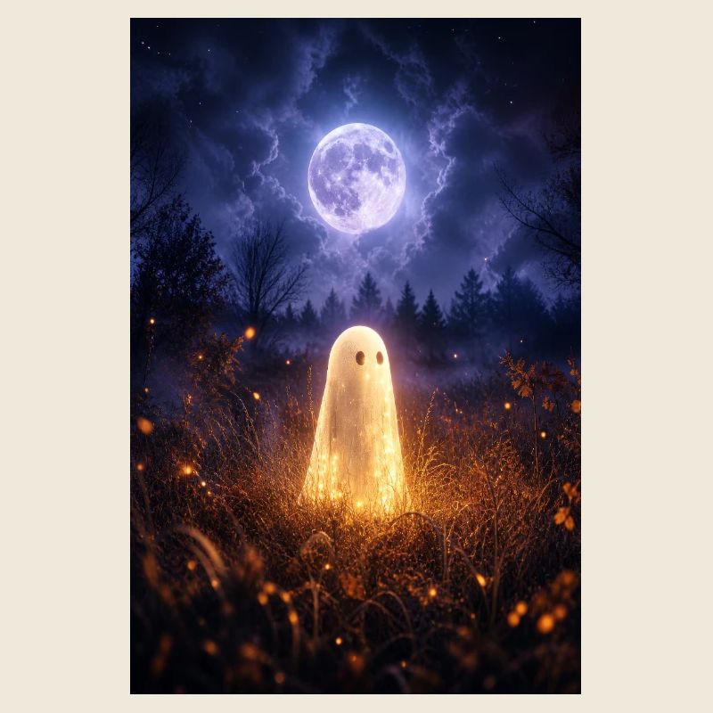 Fantôme au clair de lune dans le Champ des Lanternes