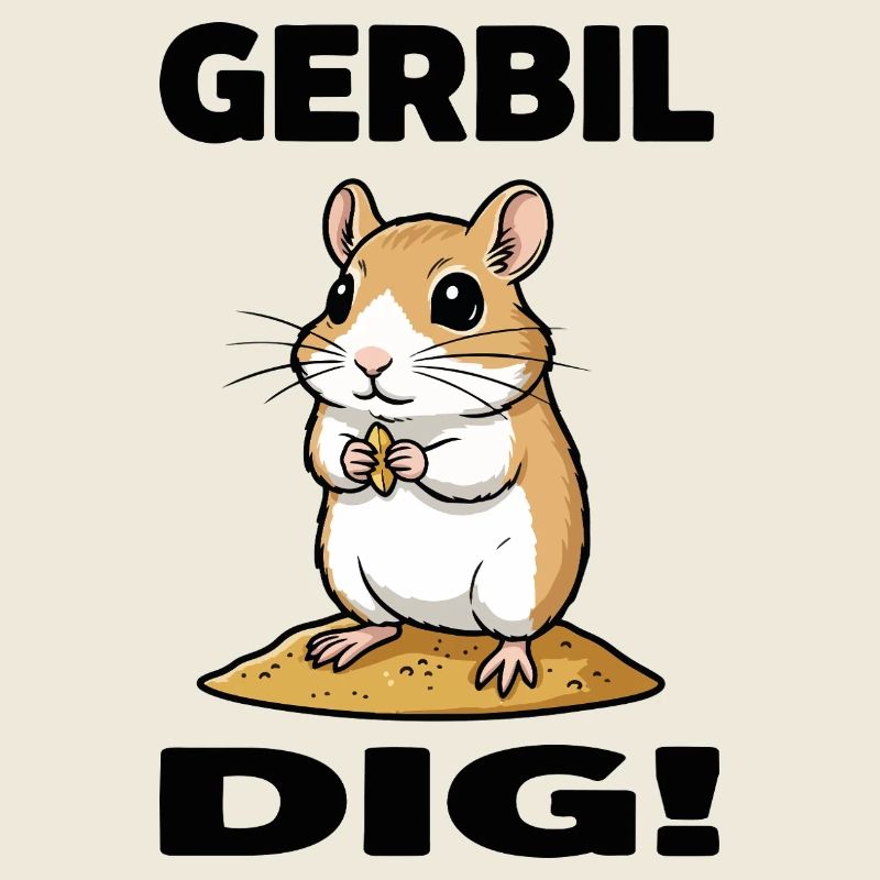 Gerbil Dig Gerbil Nagetreide-Sand