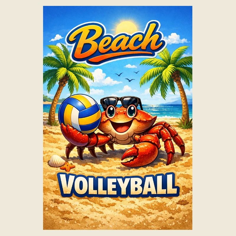 Design d’été pour le volley-ball de plage