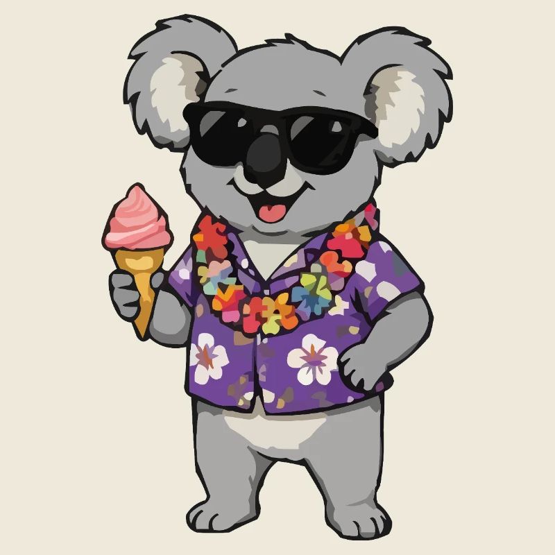 Glace hawaïenne Koala