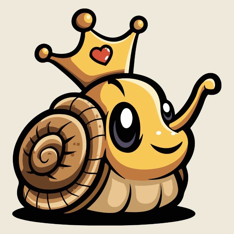 Schnecke Comic Krone
