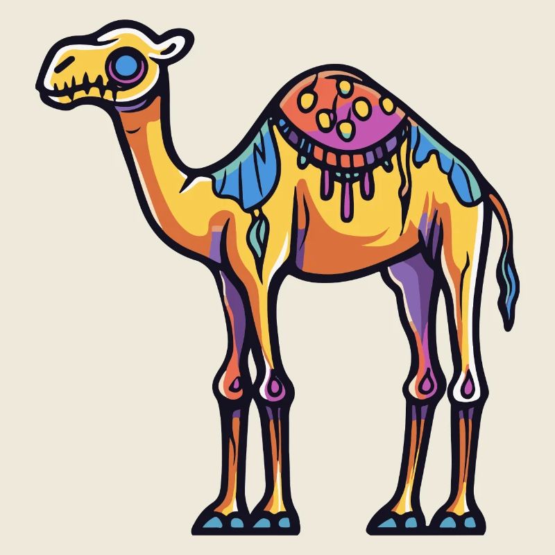 Kamel Halloween Comic Zombie