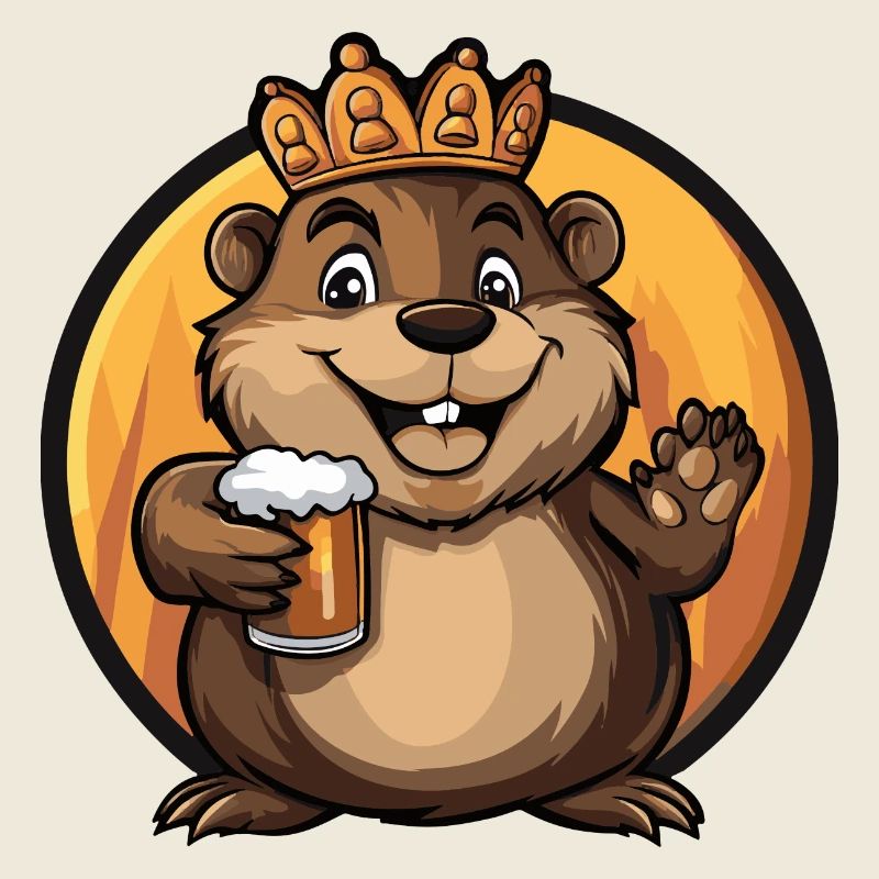 Bande dessinée de bière de castor