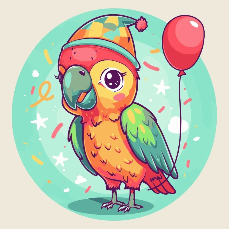 Parrot Birthday Comic