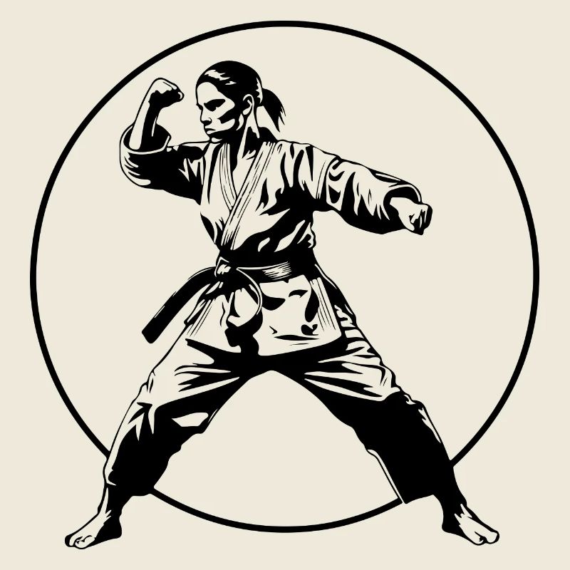Karate Silhouette