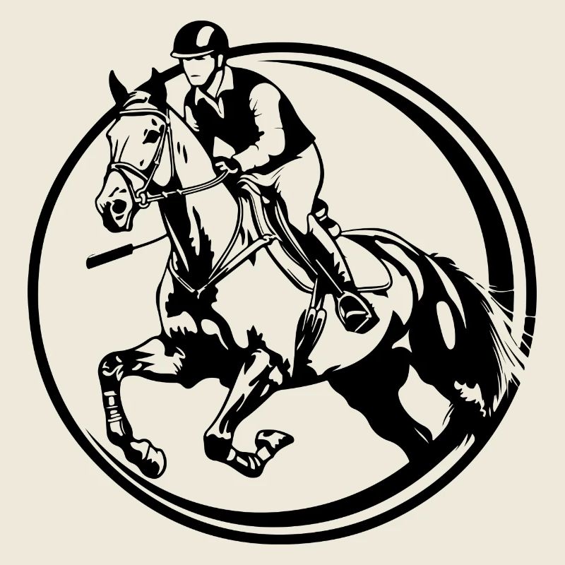 Riding Horse Silhouette
