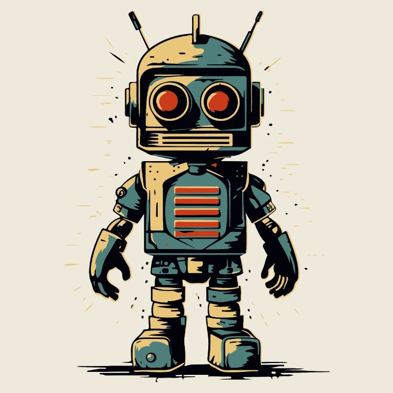 Robot de style rétro