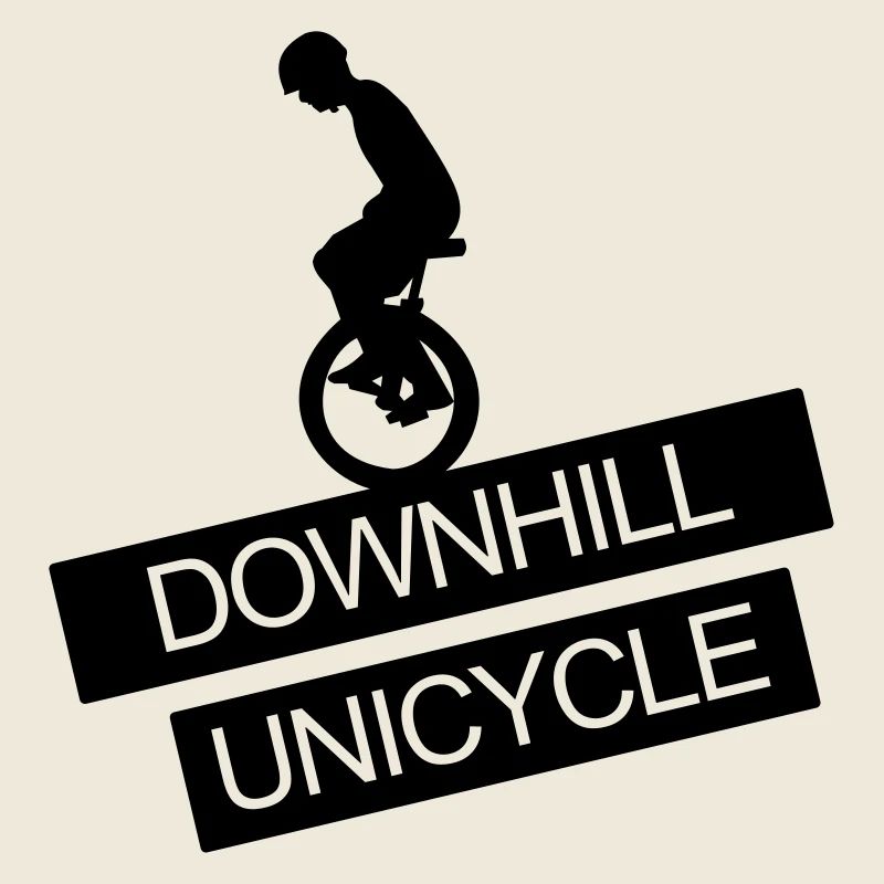 Monocycle, Downhill, A, roue,cavalier de monocycle