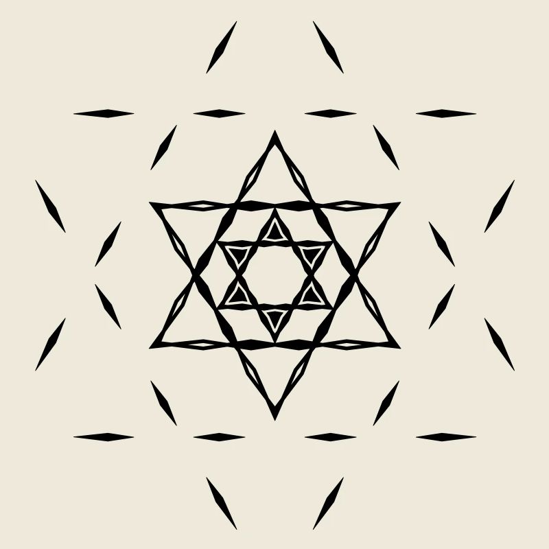 ✡ Hexagramme, magie, Merkaba, étoile de David