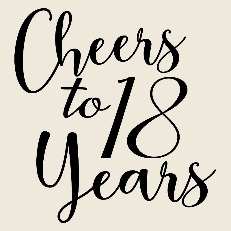 Vive le 18e anniversaire de 18 ans