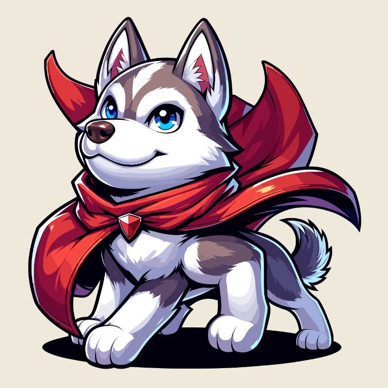 Superhelden-Husky