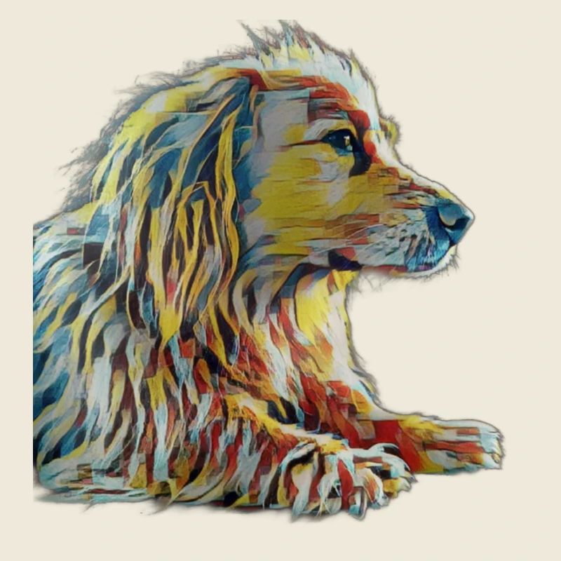 Hund als Kunstobjekt