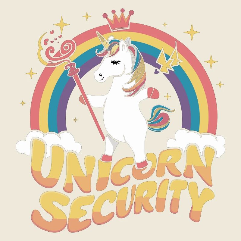 Einhorn Sicherheit Einhorn-Motto Unicorn Security