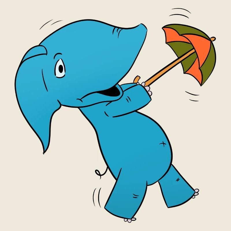 Elefant Regenschirm