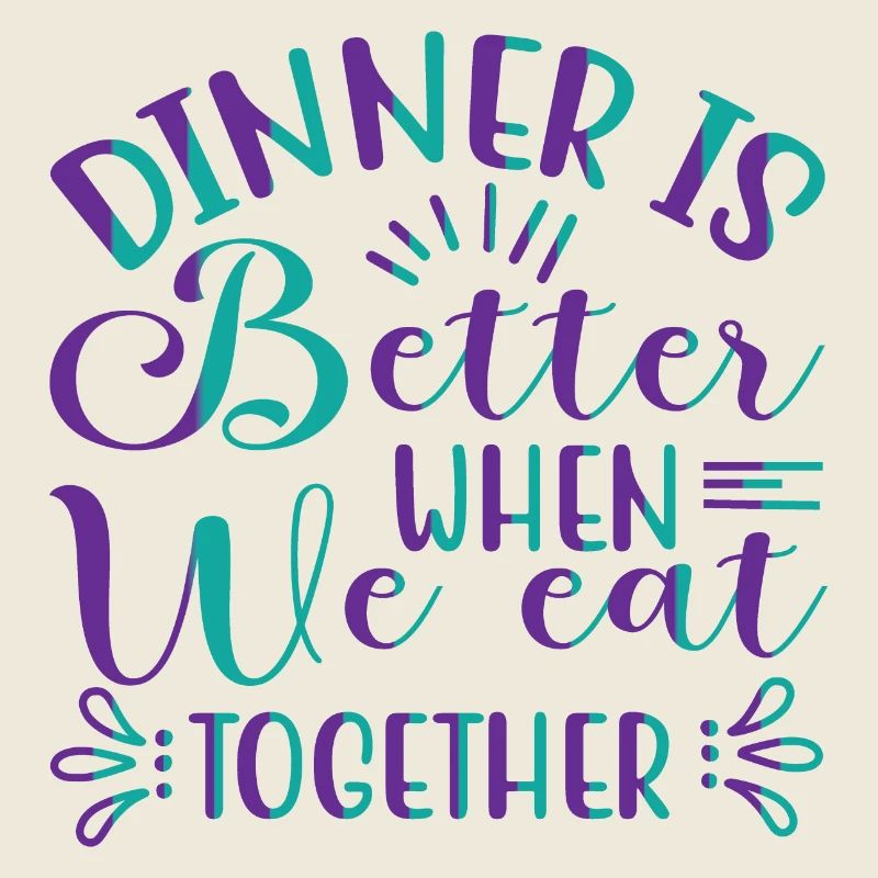 We eat together