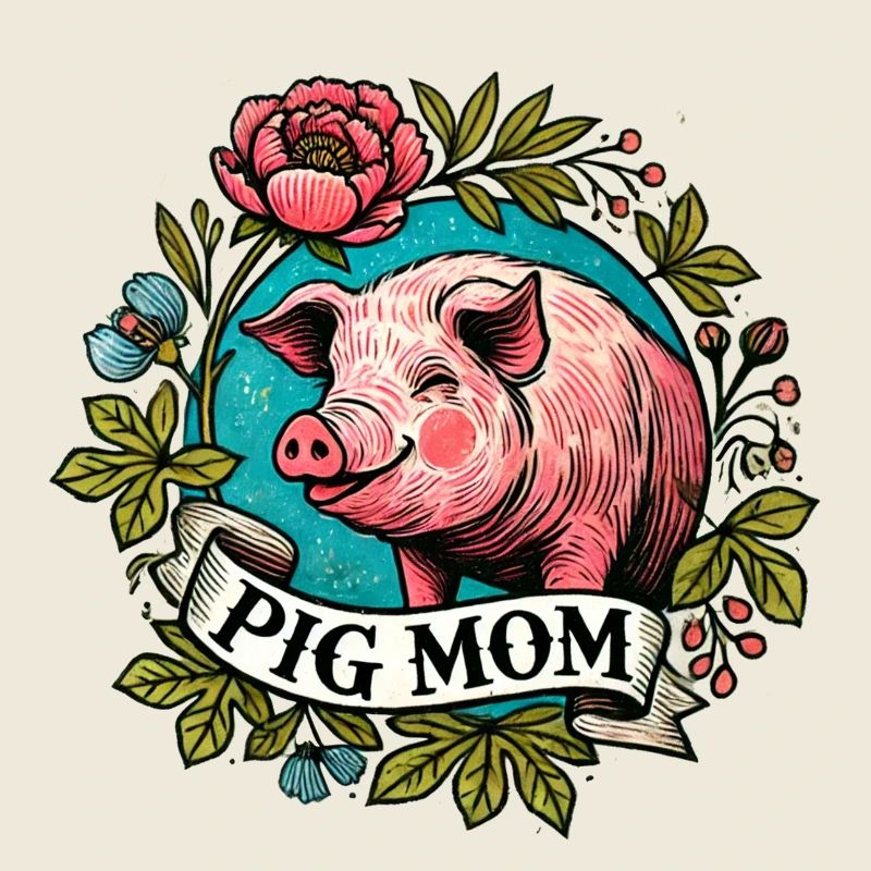 Maman cochon ventru