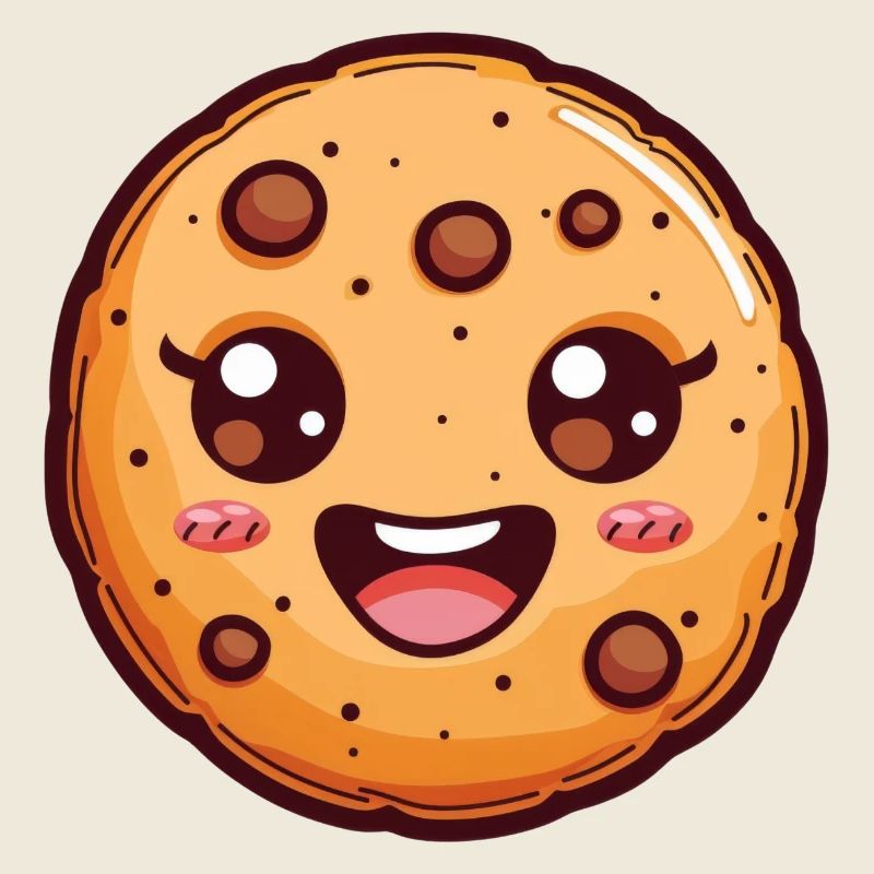 Dessin animé de biscuit mignon