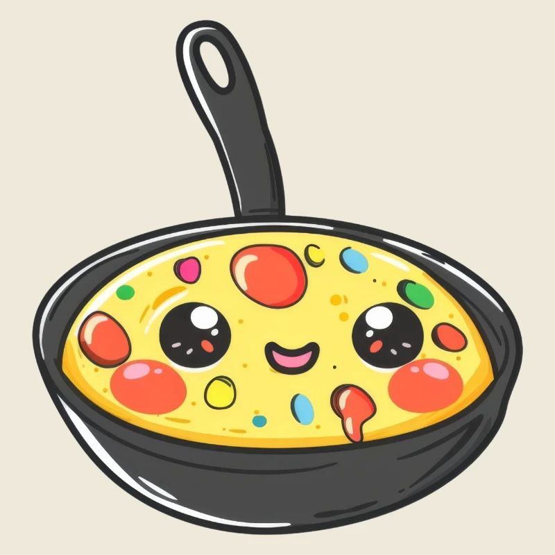 Cute Pan Scrambled Eggs Comic