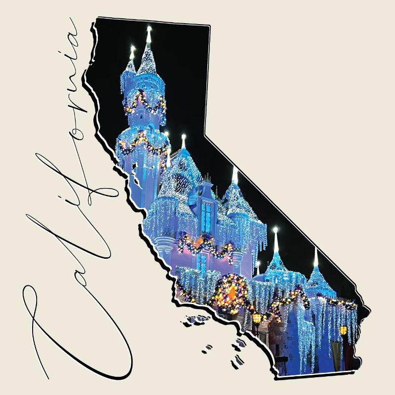 Disneyland California in California Map CA