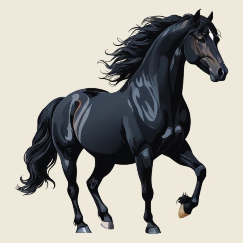 Black Stallion Silhouette